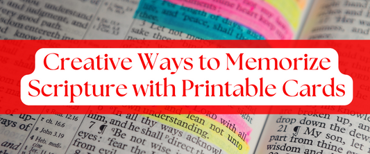 Memorize Scripture with Printable Cards