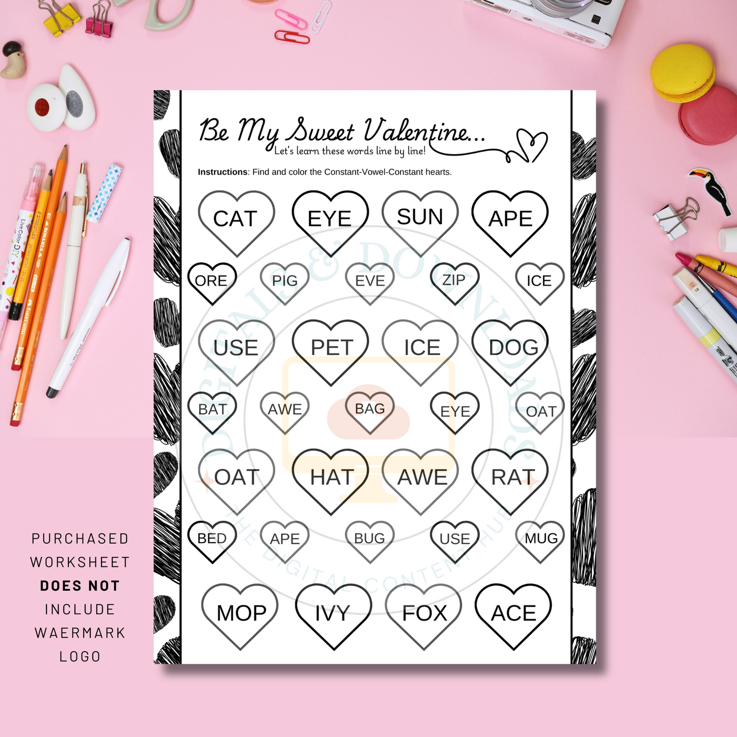 Printable CVC Word Worksheets for Early Readers