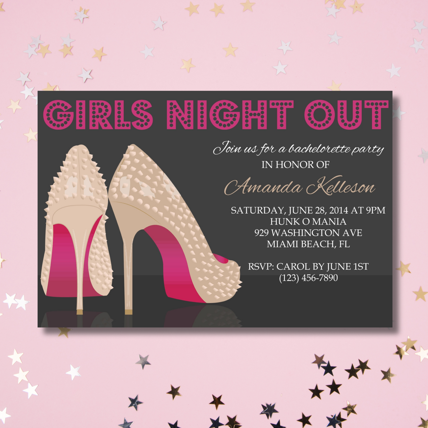 Girls Night Out Invite | Free Template Preview