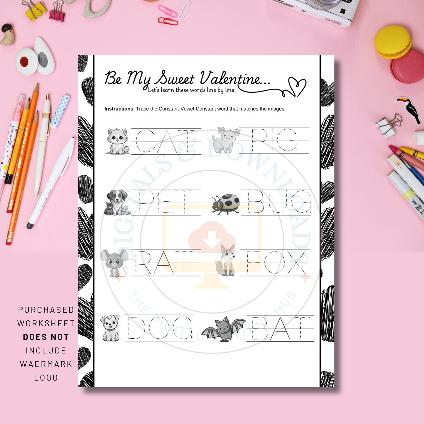 Printable CVC Word Worksheets for Early Readers