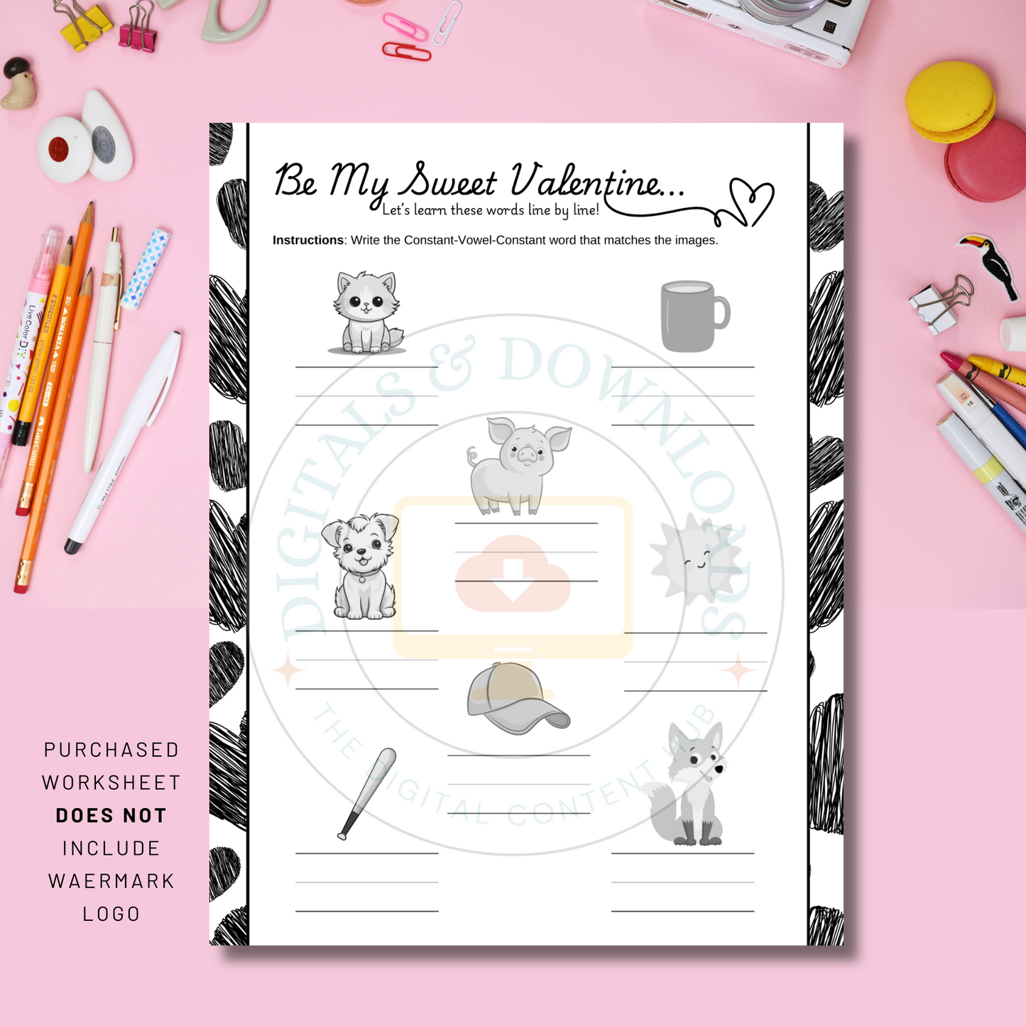 Printable CVC Word Worksheets for Early Readers