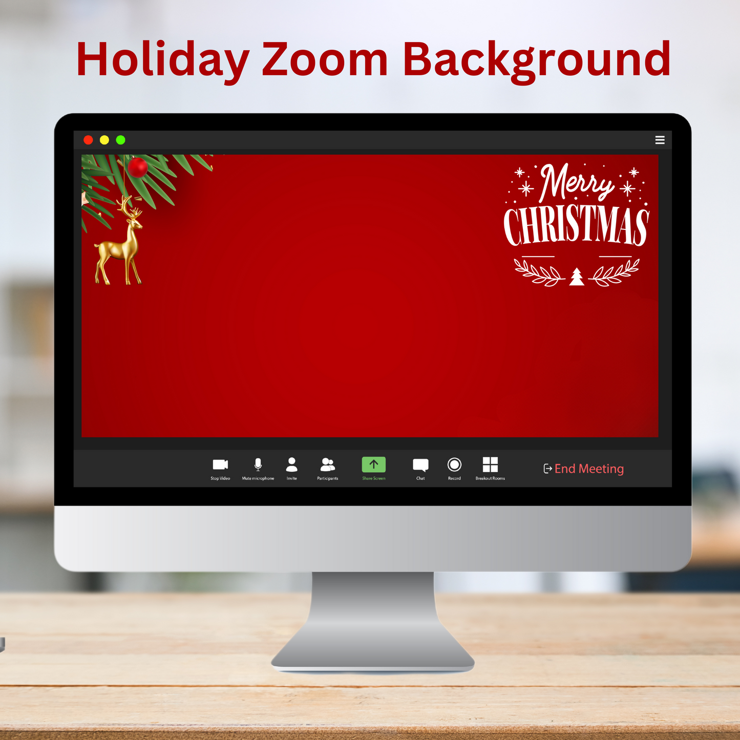 Christmas Themed Virtual Background