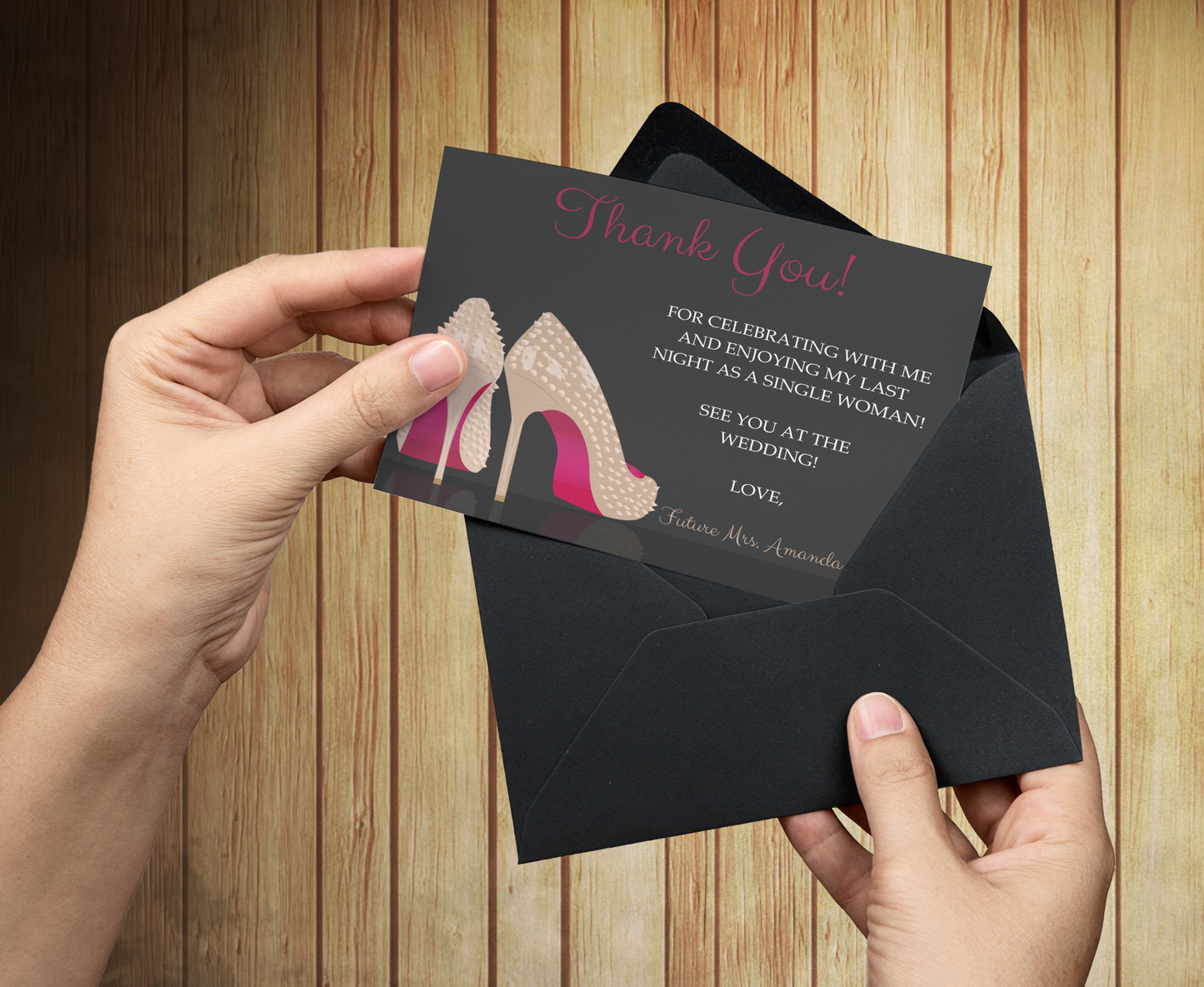 Spiked Stilettos Thank You | Free Template Preview