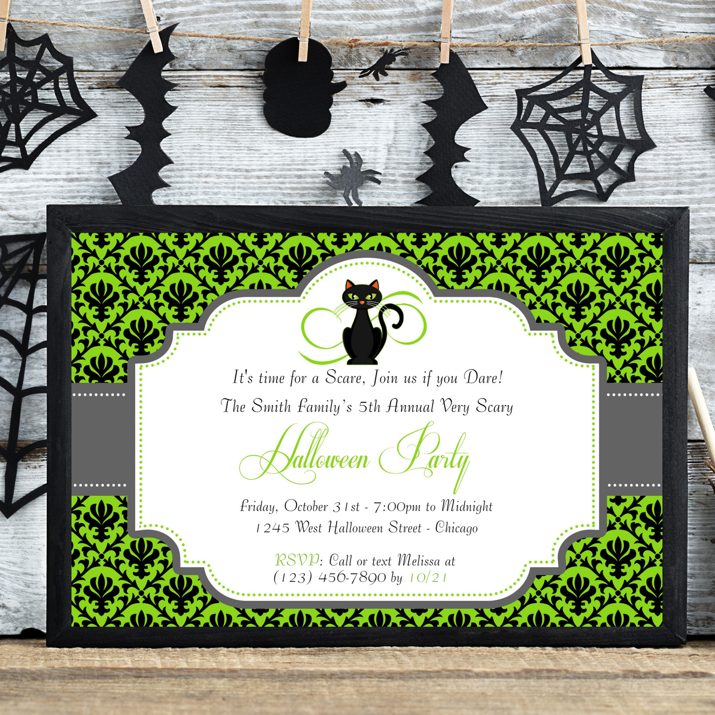 Halloween Pumpkins Invite | Free Template Preview