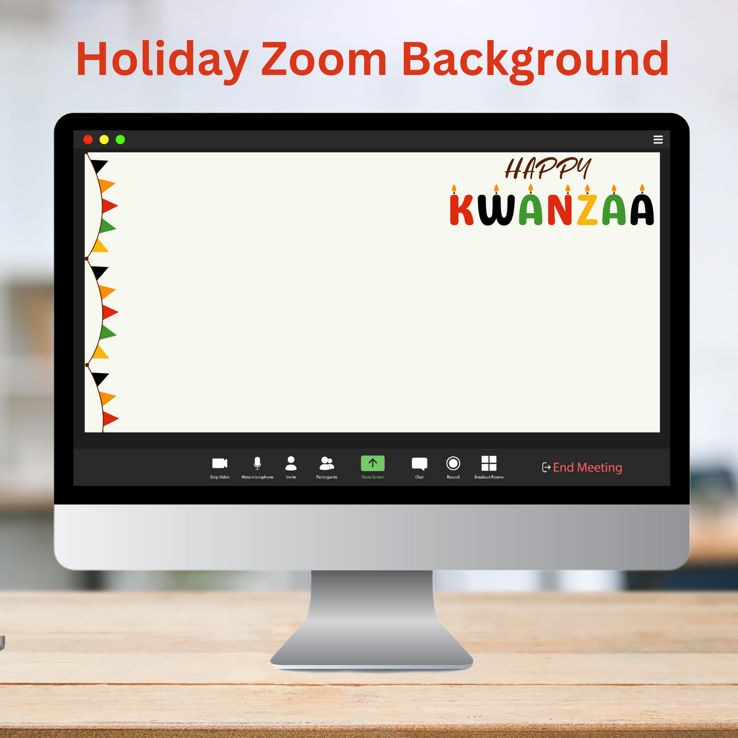 Kwanzaa Themed Virtual Background