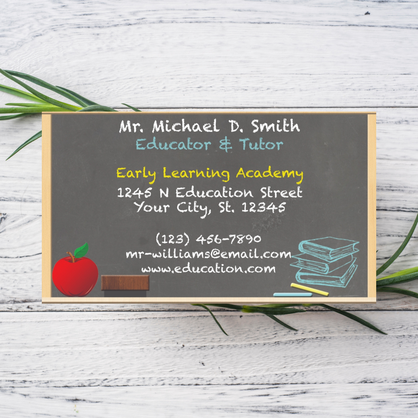 Teacher Business Card | Free Template Preview