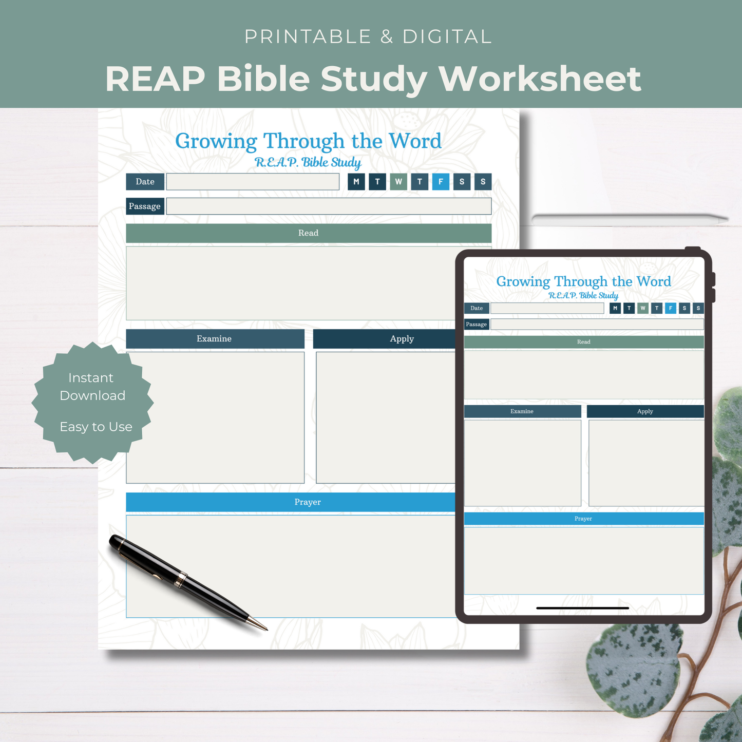 REAP Bible Study Worksheet