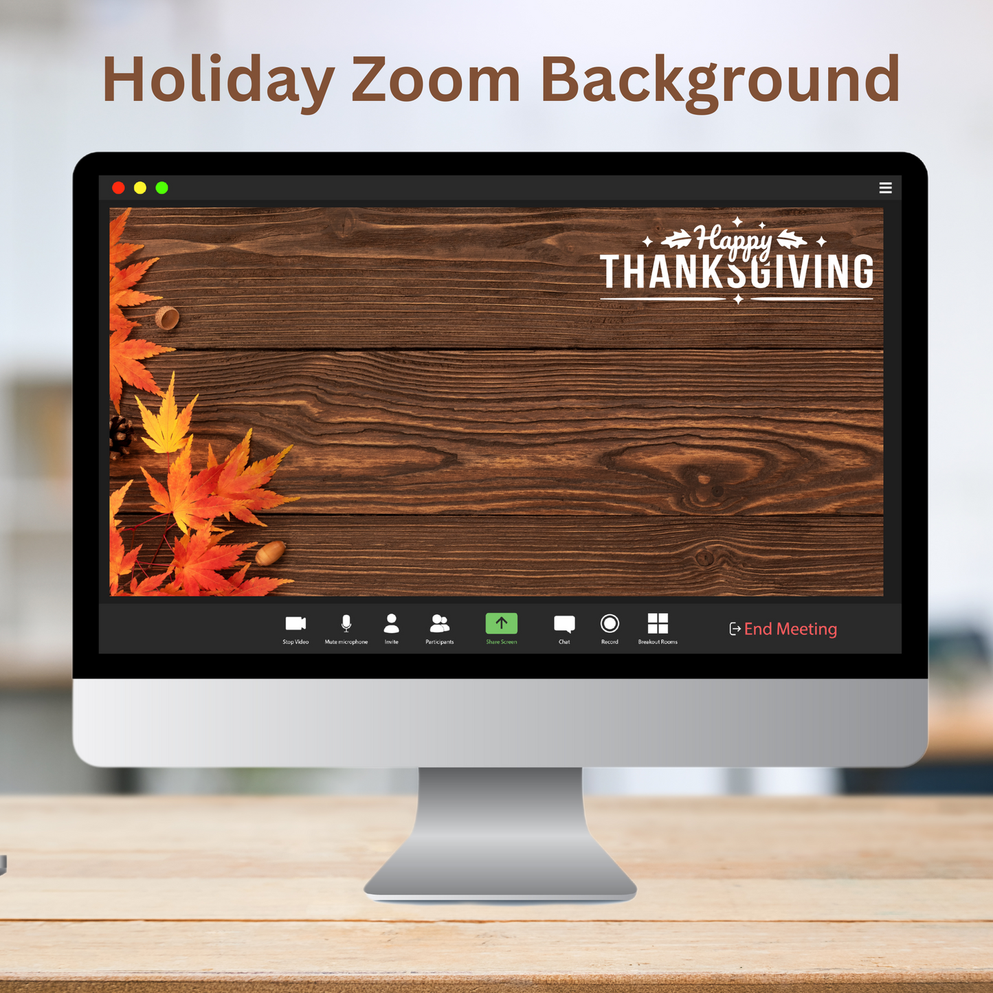 Thanksgiving Zoom Meeting Background