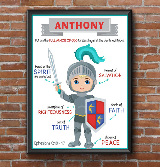 Armor of God Wall Art | Free Template Preview