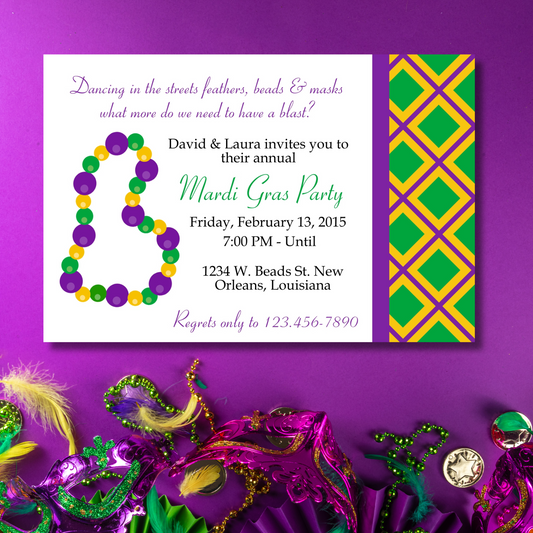 Mardi Gras Invitation