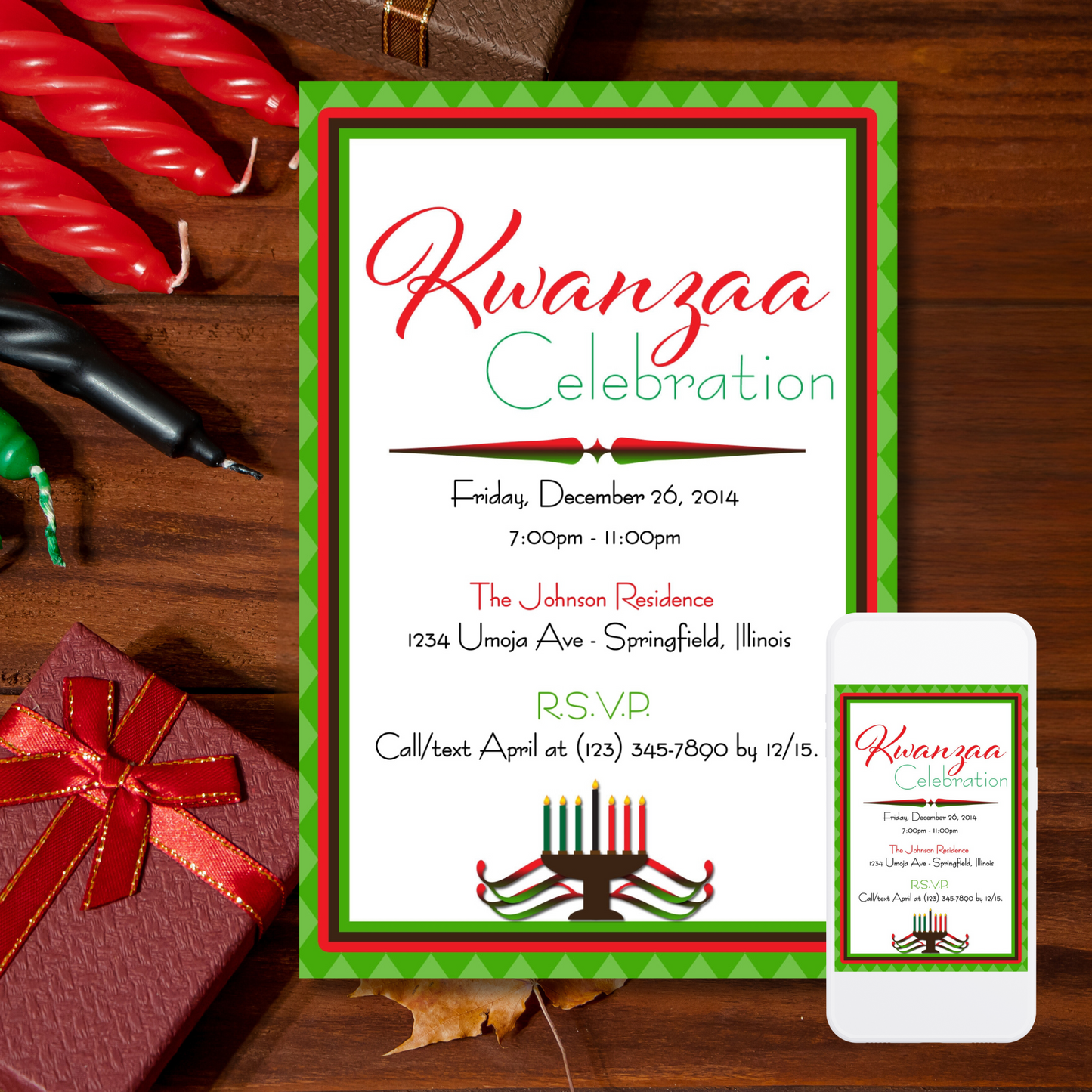 Kwanzaa Celebration Invitation