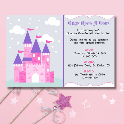 Princess Castle Invitation