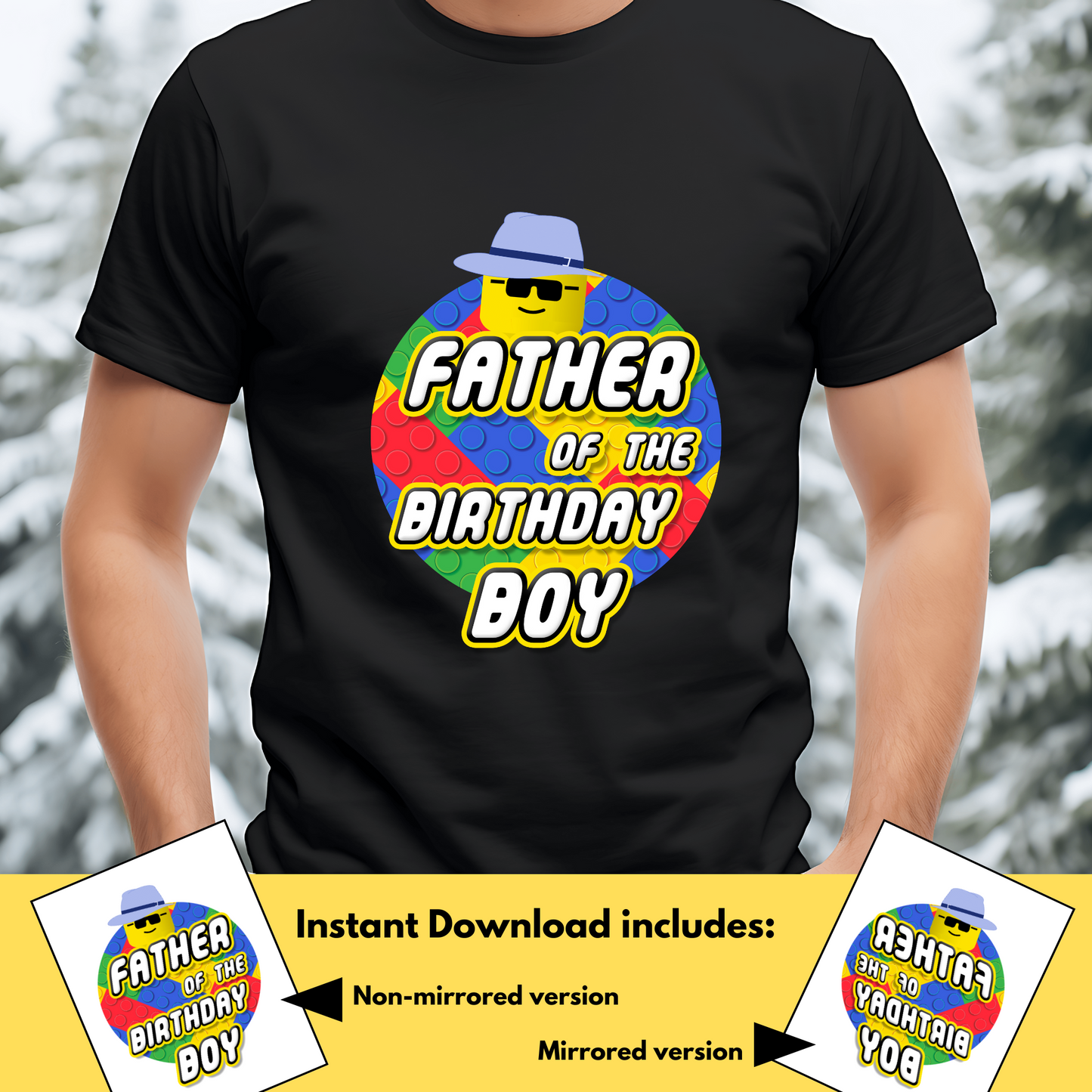 Lego Father of the Birthday Boy Shirt