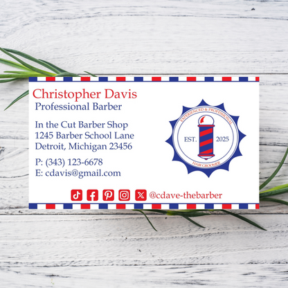 Barber Business Card