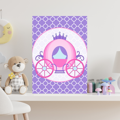 Princess Wall Art Set – 3 Digital Prints for Girls