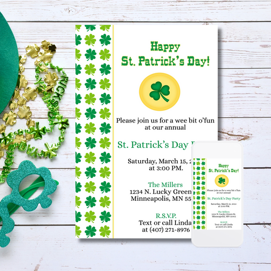 Happy St. Patrick's Day Invitation