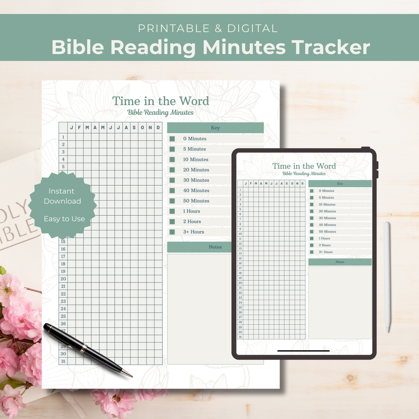 Bible Reading Minutes Tracker