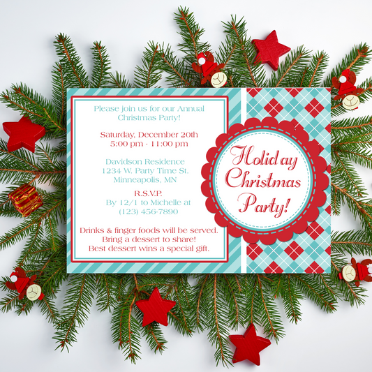 Holiday Christmas Party Invitation