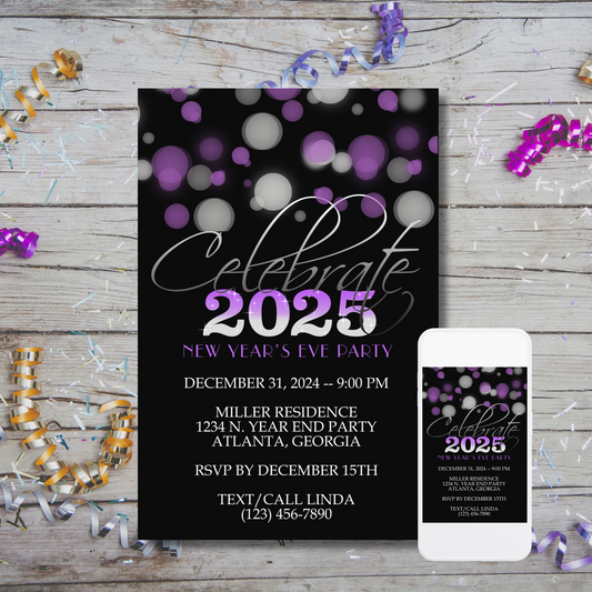 Celebrate New Year's Eve Invitation