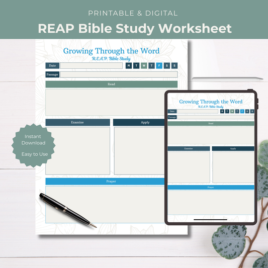 REAP Bible Study Worksheet