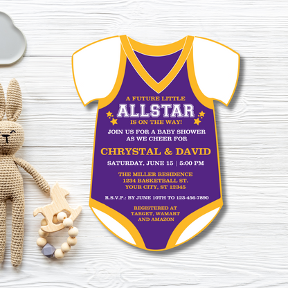 Basketball Jersey Invite | Free Template Preview