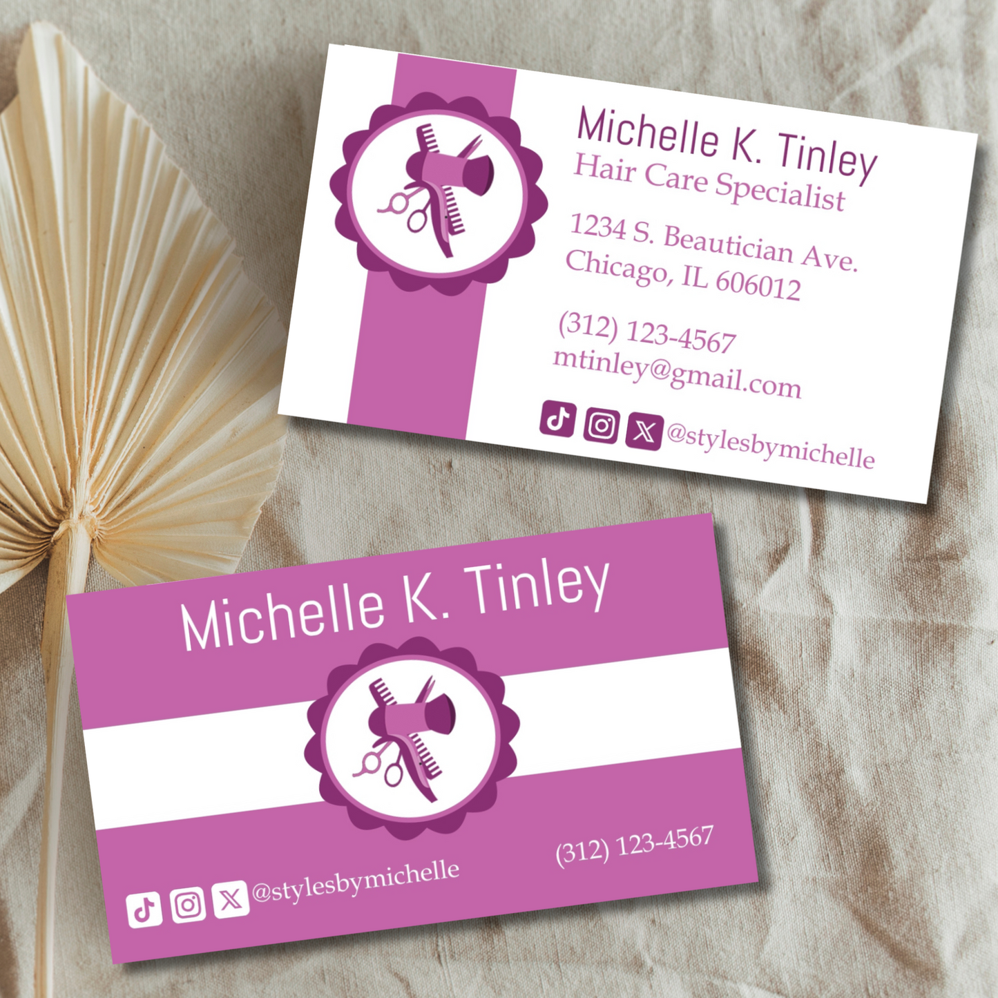 Hair Stylist Business Card