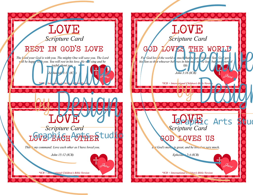 Printable Bible verse cards for homeschool, Sunday school, and family devotion time