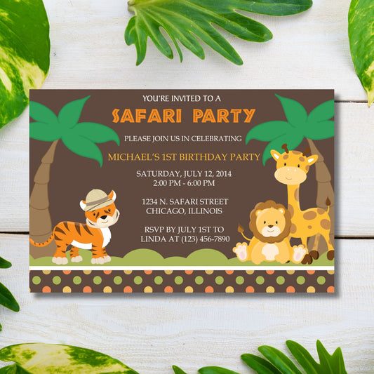 Safari Party Invitation