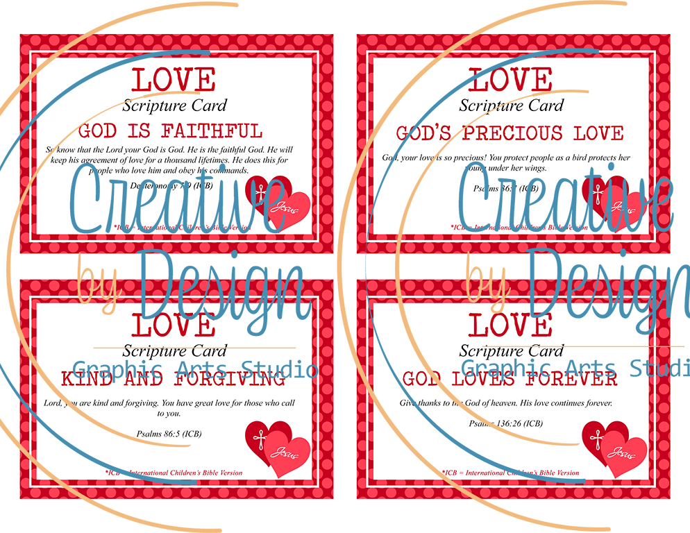 Love Scripture Memory Cards