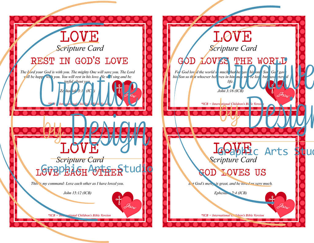 Love Scripture Memory Cards