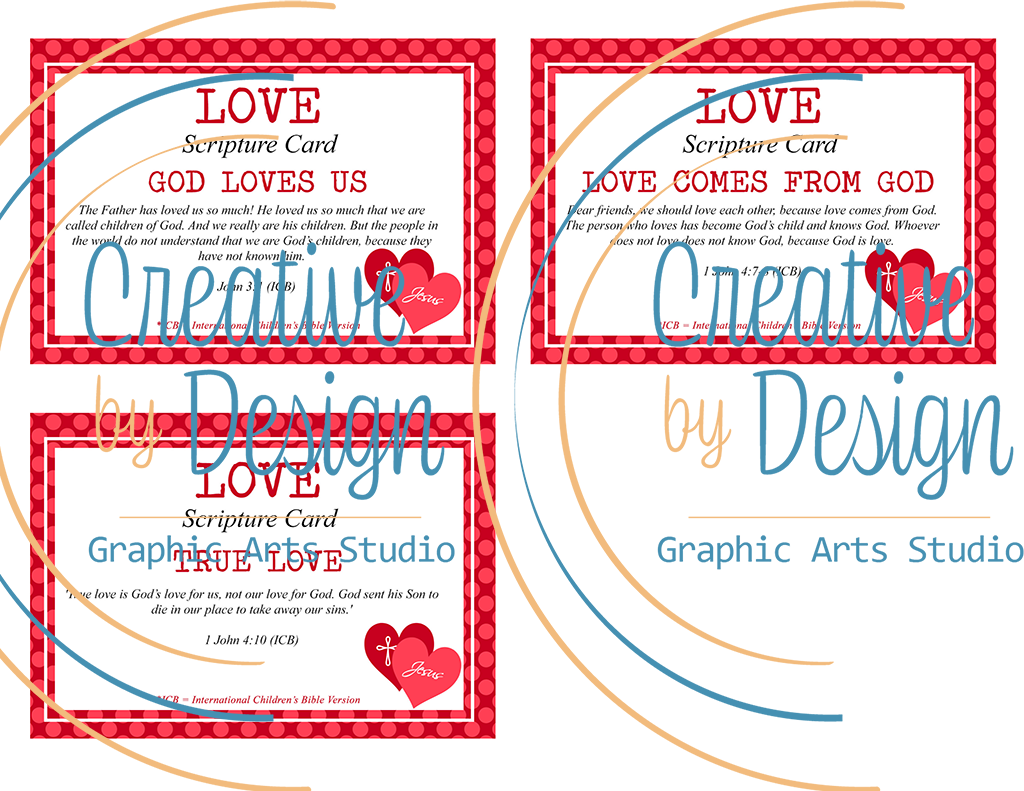 Love Scripture Memory Cards