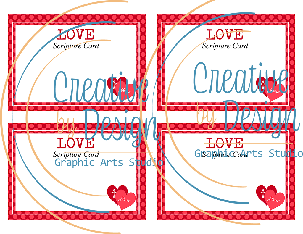 Love Scripture Memory Cards