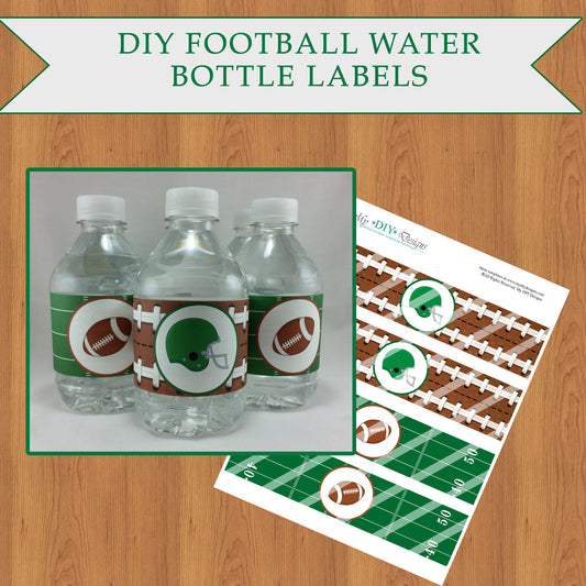 Football Bottle Labels